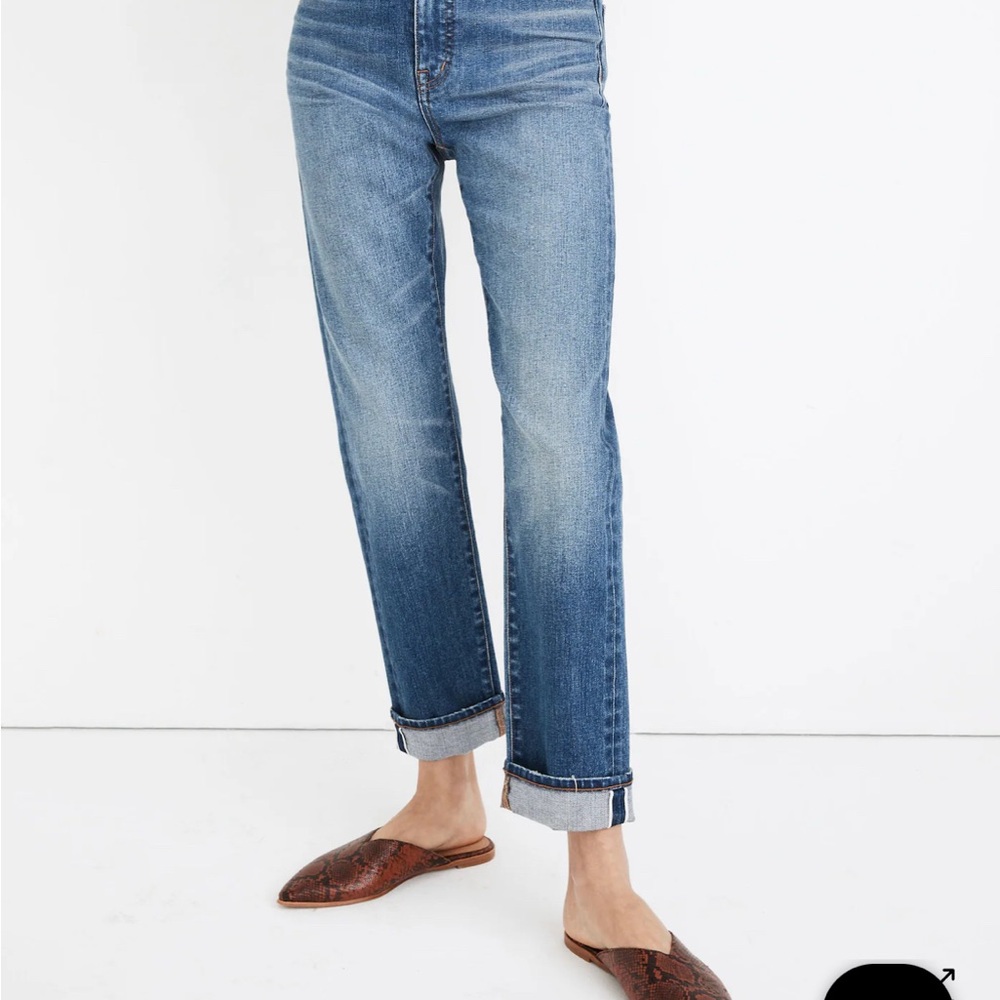 Madewell Classic Straight Jean in Ives Wash - 28 TALL #MB426